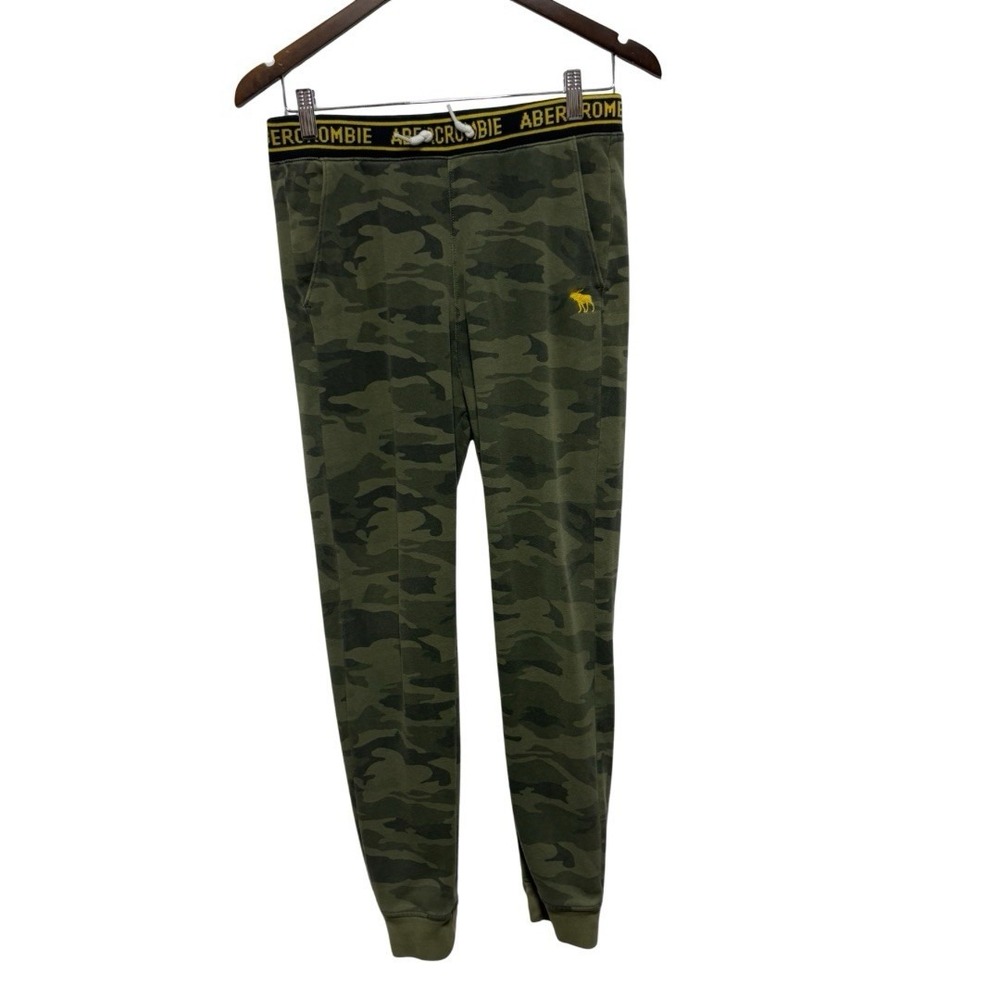 Abercrombie Kids Pants Boys 15 16 Camo Jogger Sweatpants Elastic Waist Y2K